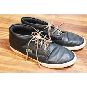 Lacoste Men\'s Ampthill TBR2 Shoe - Black Size 8 Lacoste | Shoes | Lacoste Chukka Ampthill Tbr2 Black Leather  main image 4